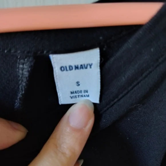 Old Navy Women's Small High-Neck Rib-Knit Black Swing Dress - Picture 4 of 6